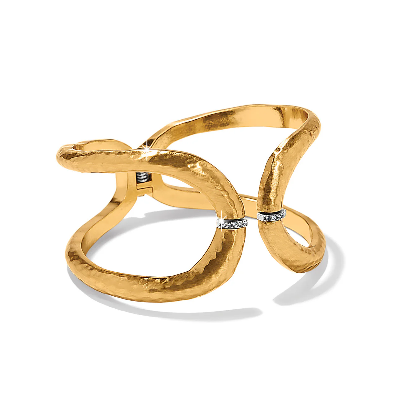 Brighton Meridian Geo Hinged Cuff Gold Bracelet - Image 2