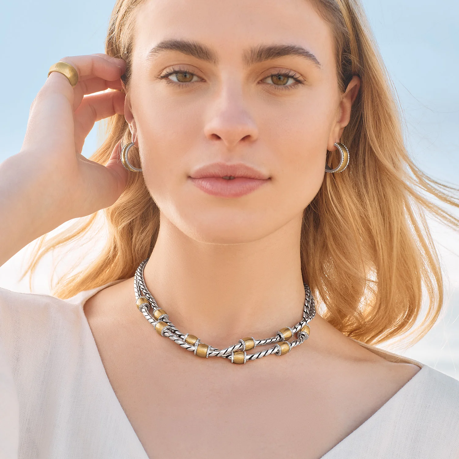 Brighton Meridian Geo Small Hoop Earrings - Image 2