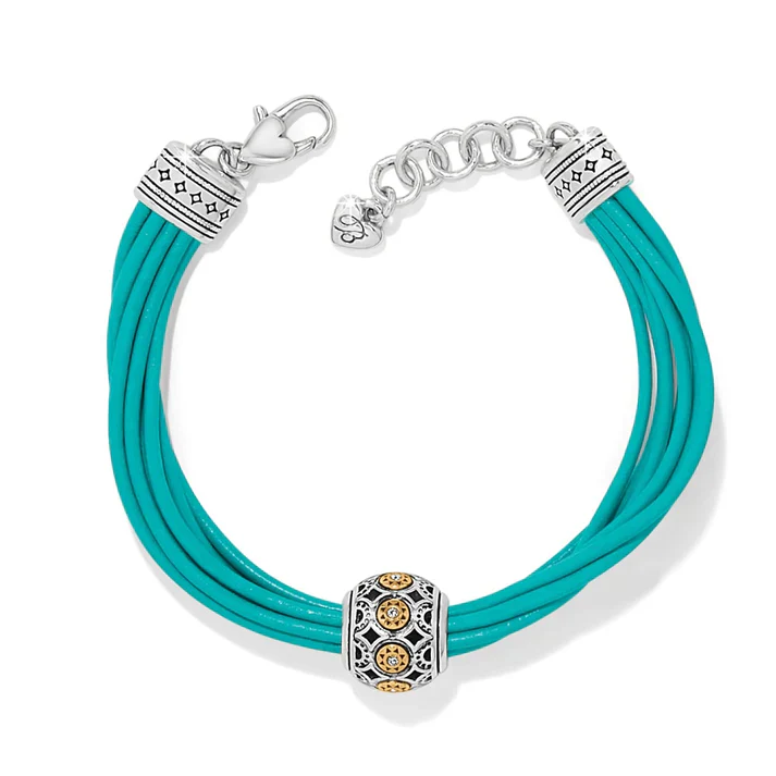 Brighton Mosaic Cerrillos Turquoise Leather Bracelet
