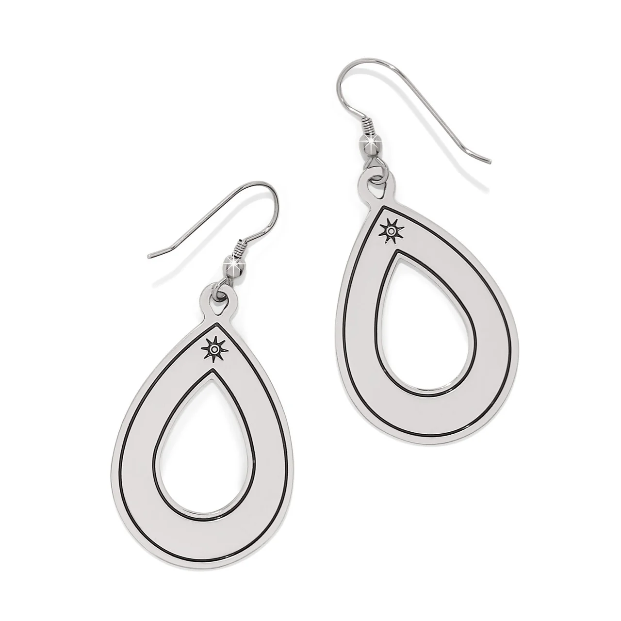Brighton Mosaic Open Teardrop French Wire Earrings - Image 2