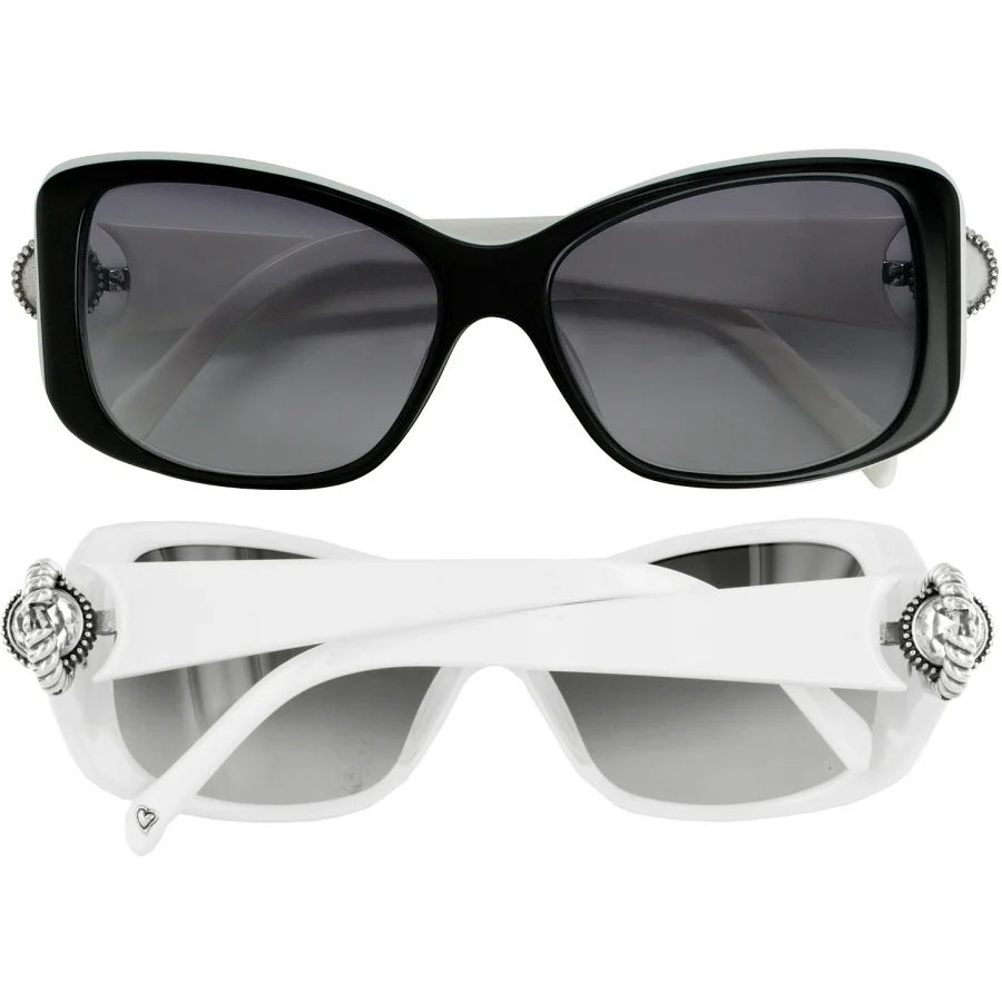 Brighton Twinkle Sunglasses (BLK/WHT) - Image 2