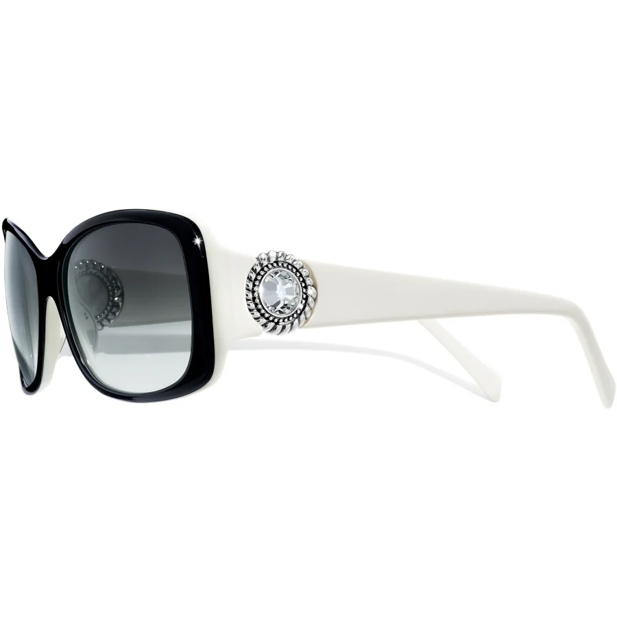 Brighton Twinkle Sunglasses (BLK/WHT) - Image 3