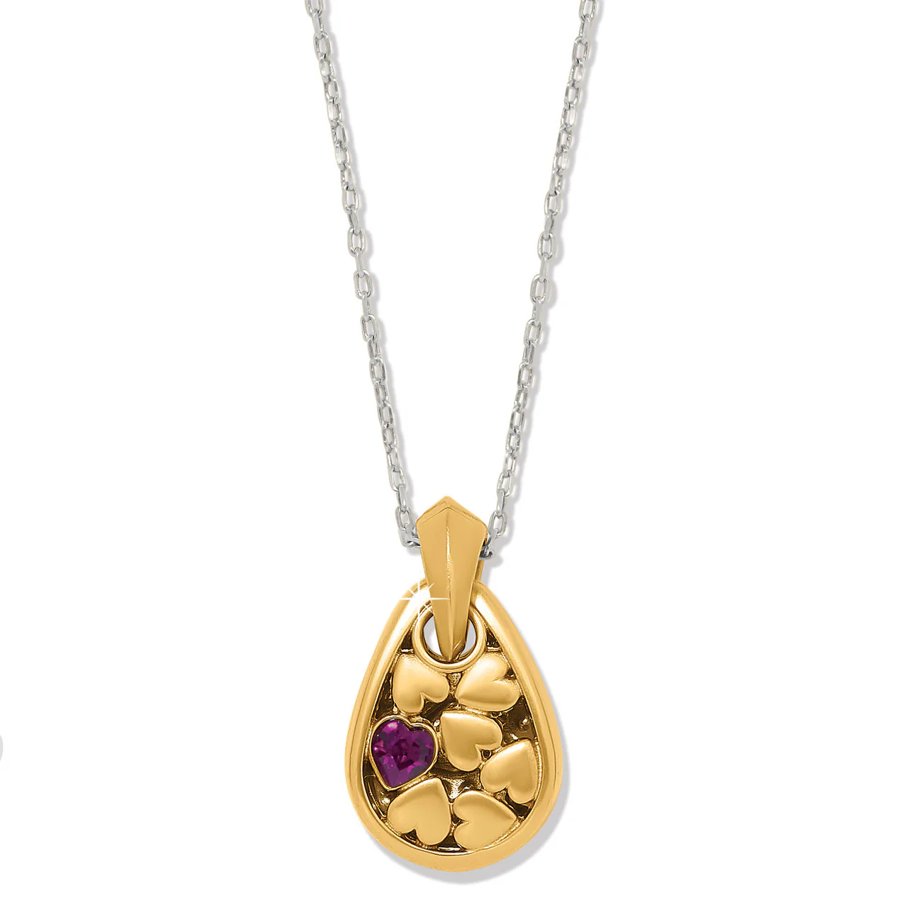 Brighton Mystery of Love Two-Tone Amethyst Reversible Necklace - Image 2