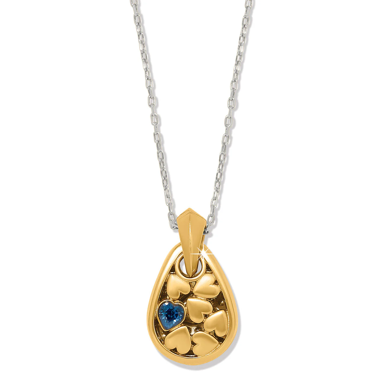 Brighton Mystery of Love Two-Tone Blue Reversible Necklace - Image 2