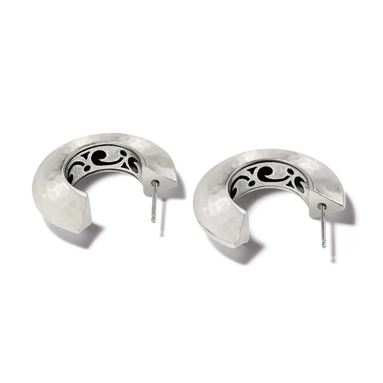 Brighton Mystic Moon Hoop Silver Earrings - Image 2