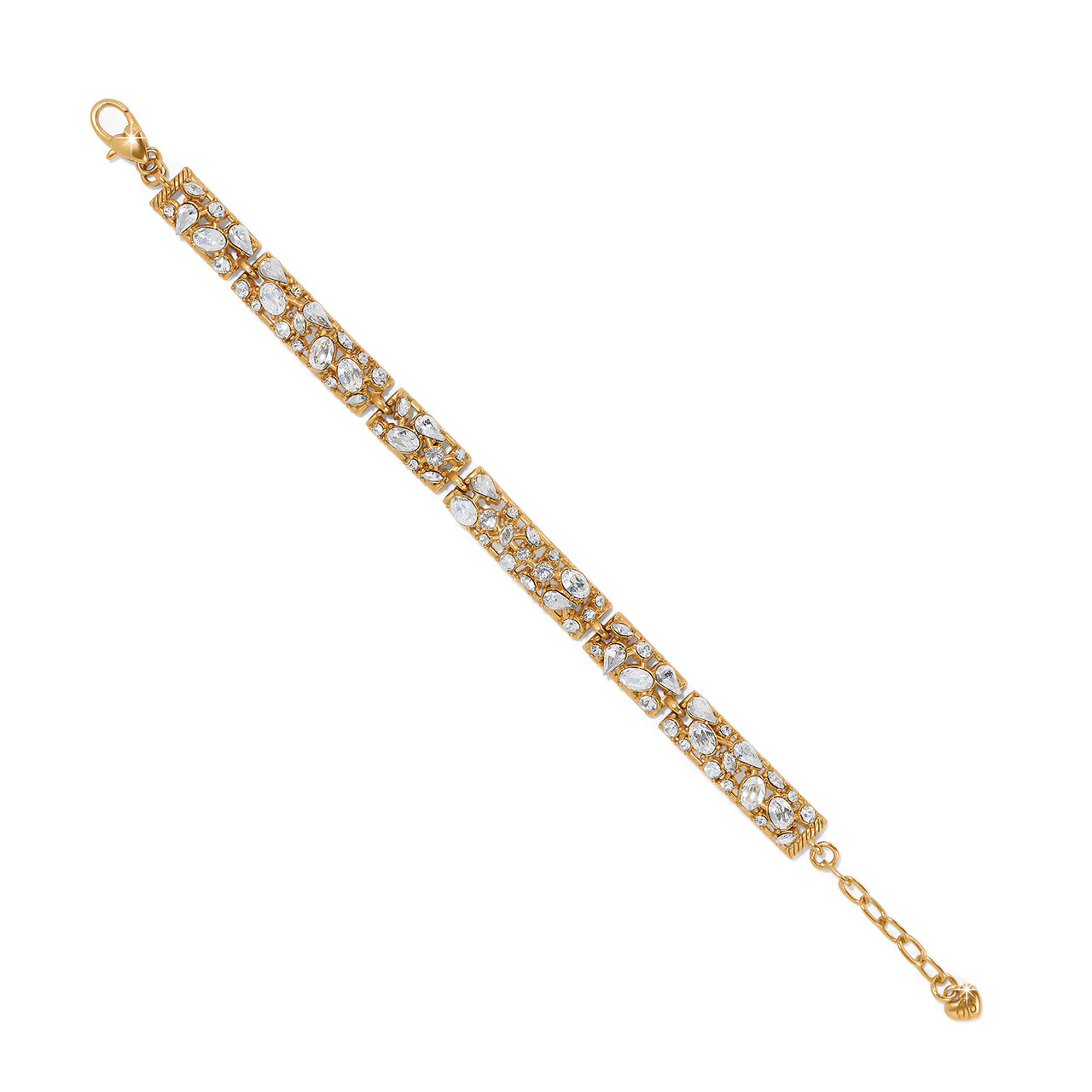 Brighton One Love Gold Link Bracelet (GLD/CRSTL) - Image 2