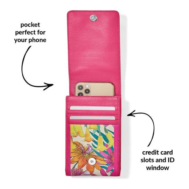 Brighton Paradise Garden Phone Organizer Crossbody (PNK) - Image 3