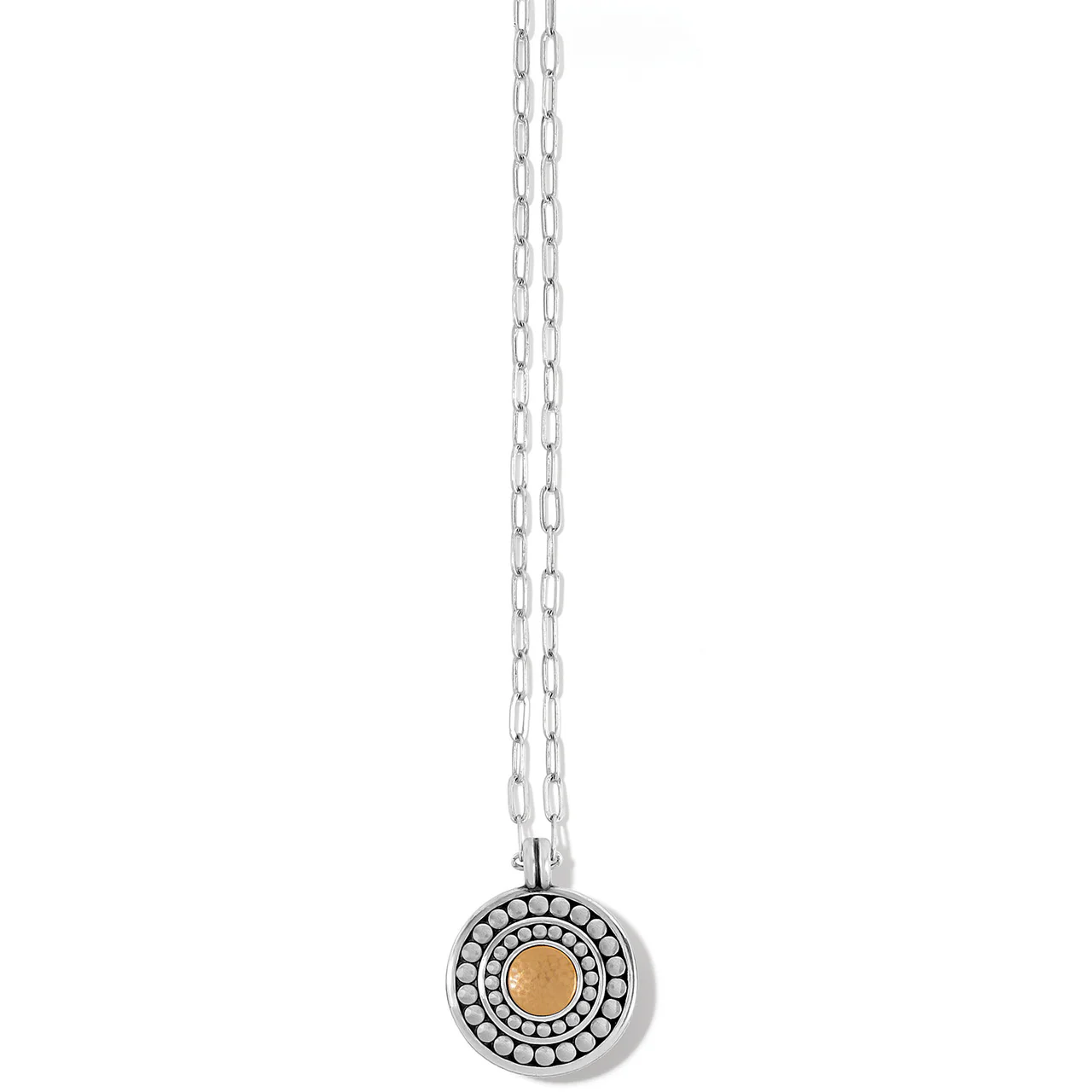 Brighton Pebble Dot Onyx Reversible Necklace (SLV/GLD) - Image 2