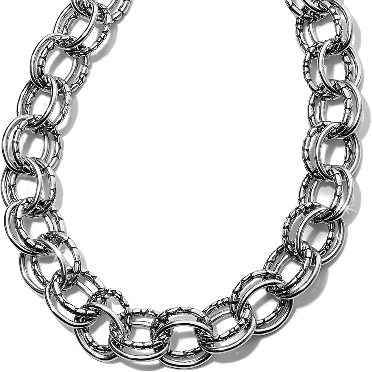 Brighton Pebble Link Necklace (SLV) - Image 2