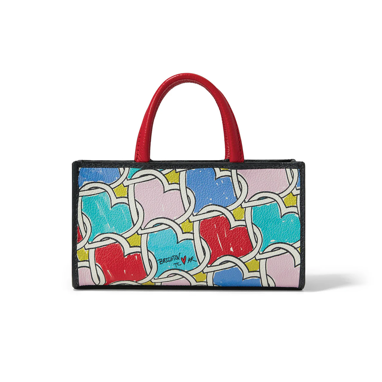 Brighton Pop Star Petite Crossbody Bag (WHT/RED/BLK) - Image 3