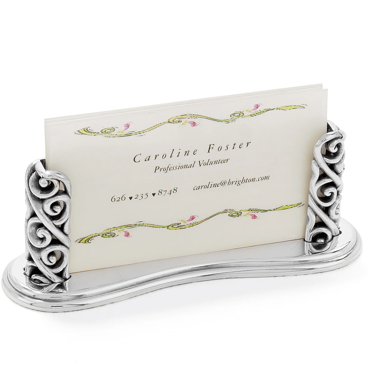 Brighton Crystal Ball Silver Card Holder - Image 2