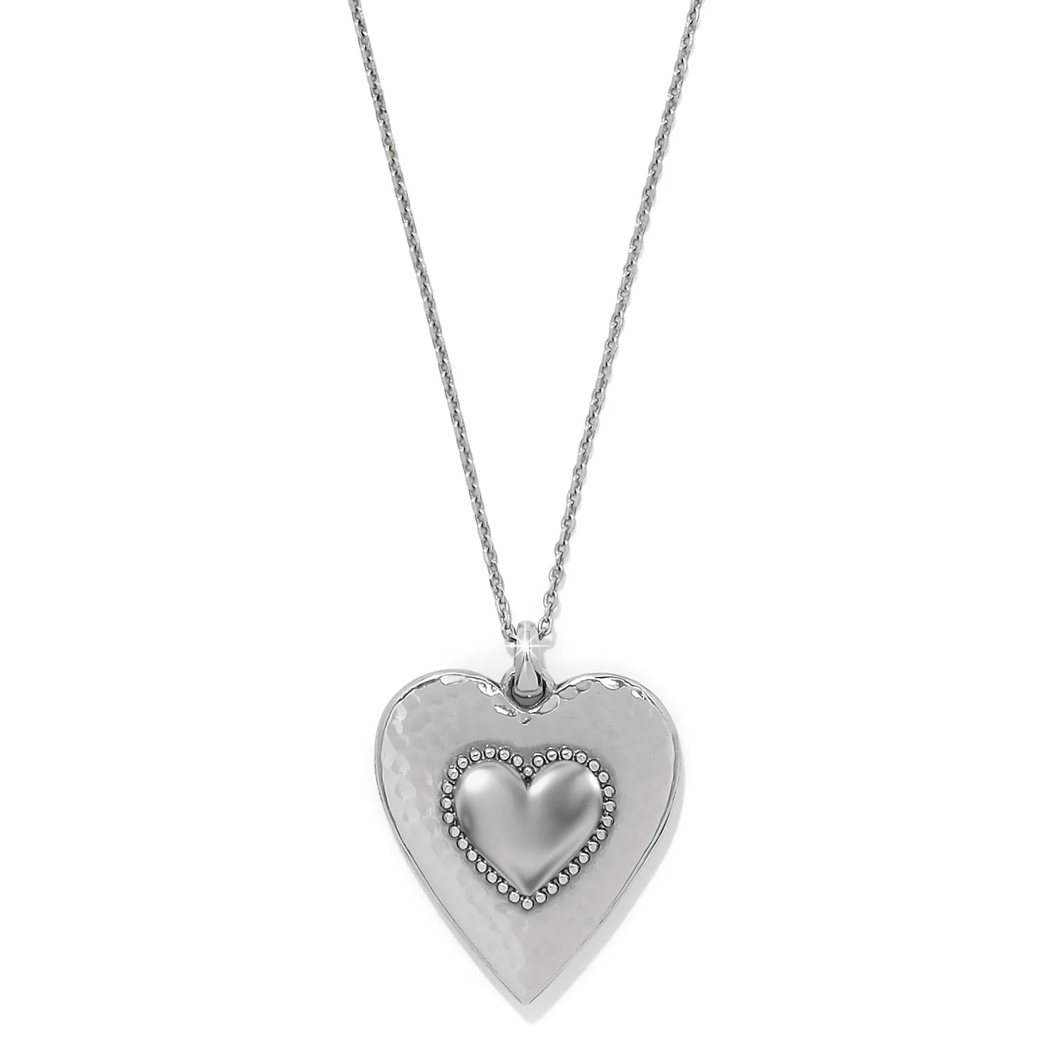 Brighton Pretty Tough Aqua Gem Heart Necklace - Image 2