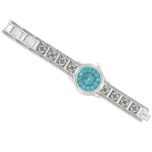 Brighton Santa Fe Watch (SLV/TURQ) - Image 2
