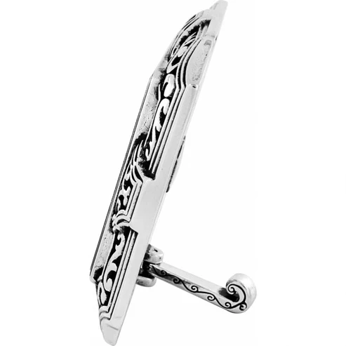 Brighton Tango Square Silver Table Clock - Image 2