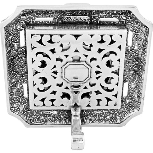 Brighton Tango Square Silver Table Clock - Image 3