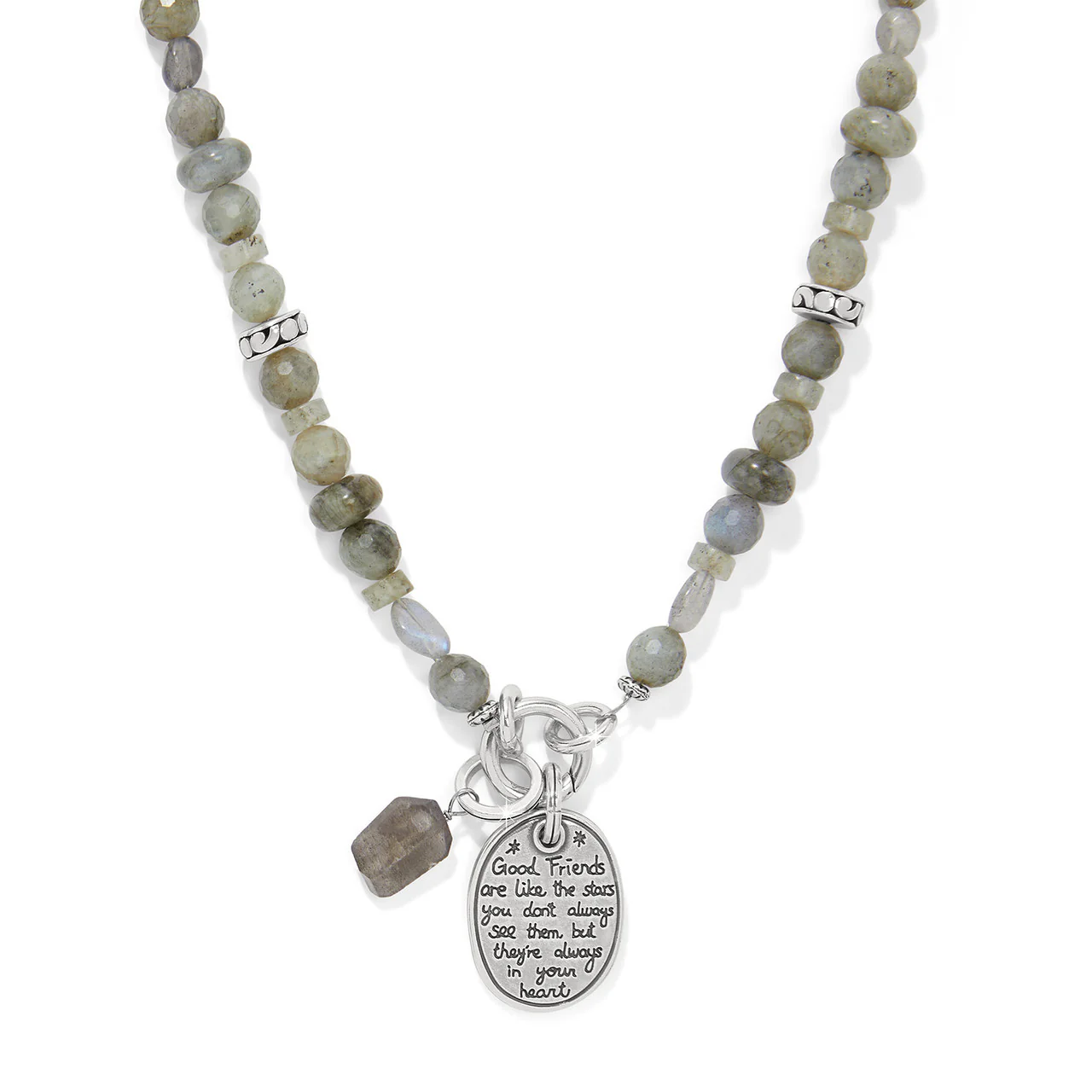 Brighton Token Charm Labradorite Necklace (SLV) - Image 2