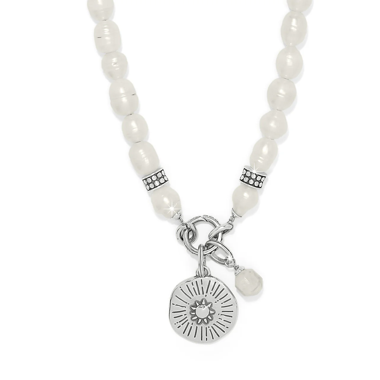Brighton Token Charm Pearl Necklace - Image 2