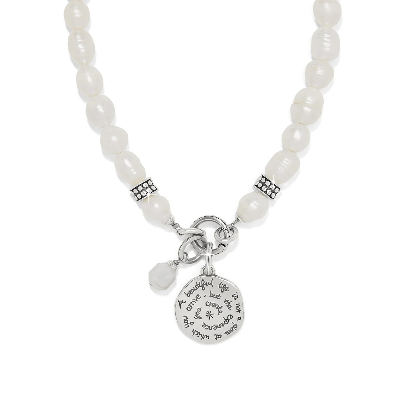 Brighton Token Charm Pearl Necklace - Image 3