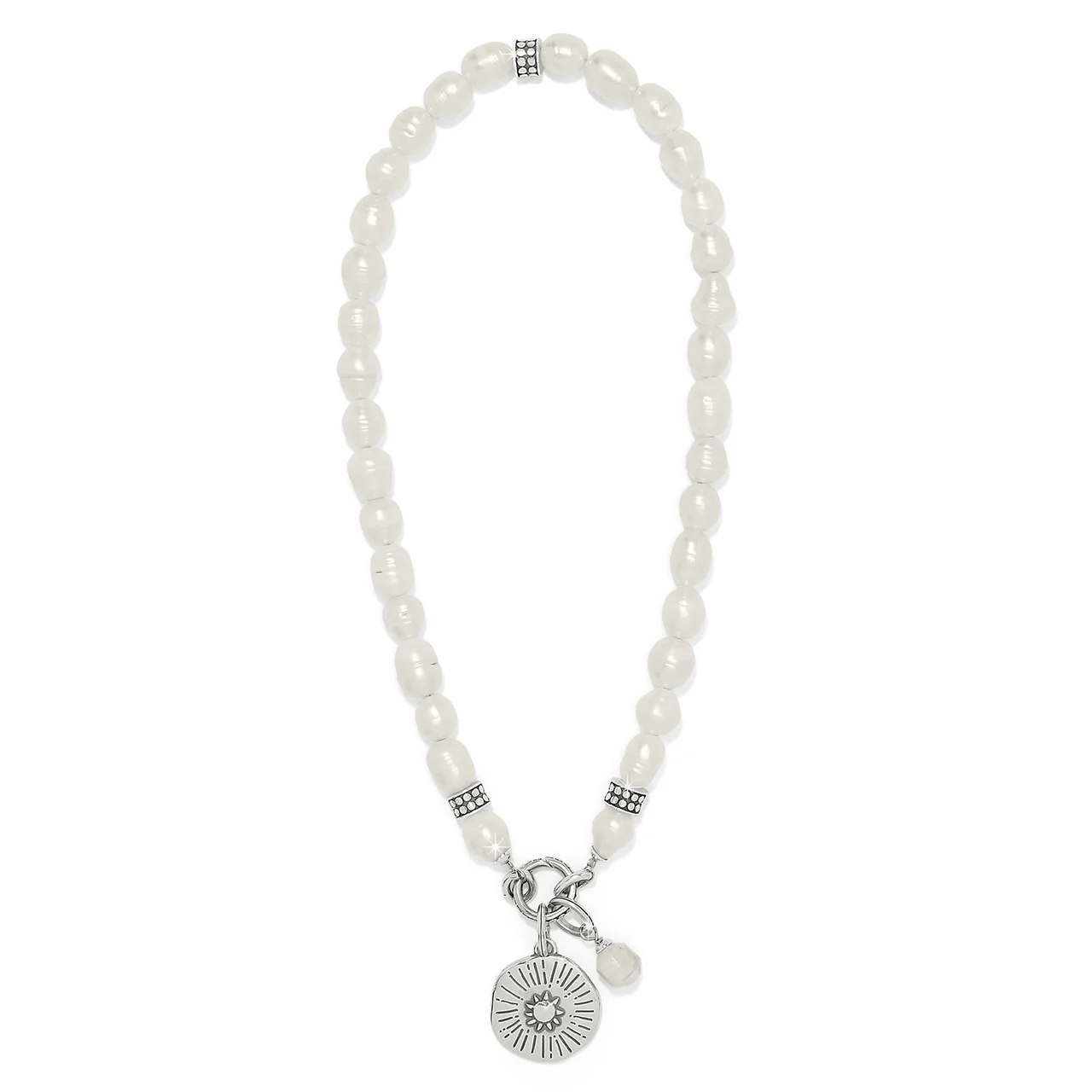 Brighton Token Charm Pearl Necklace - Image 4