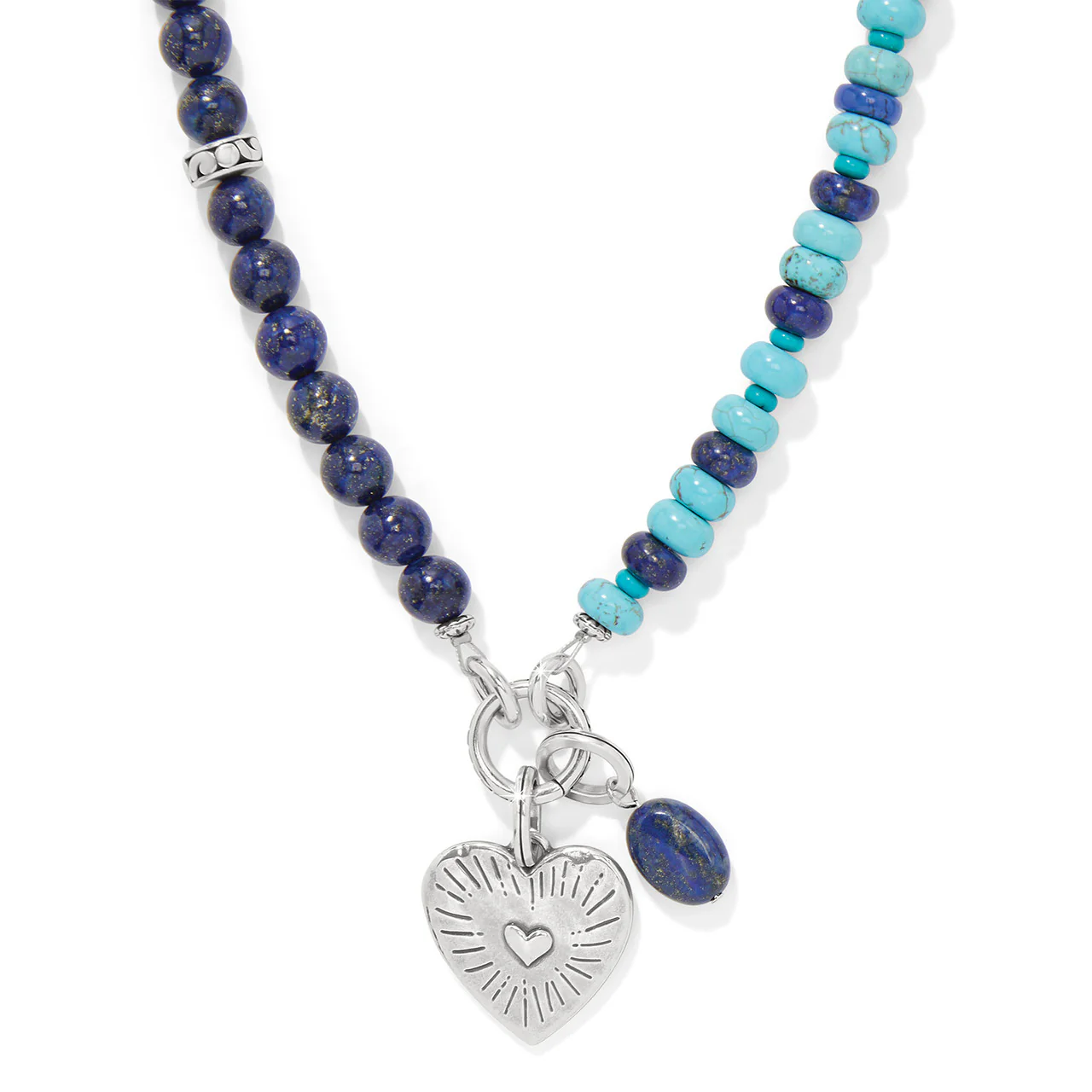 Brighton Token Lapis Turquoise Necklace (SLV) - Image 3