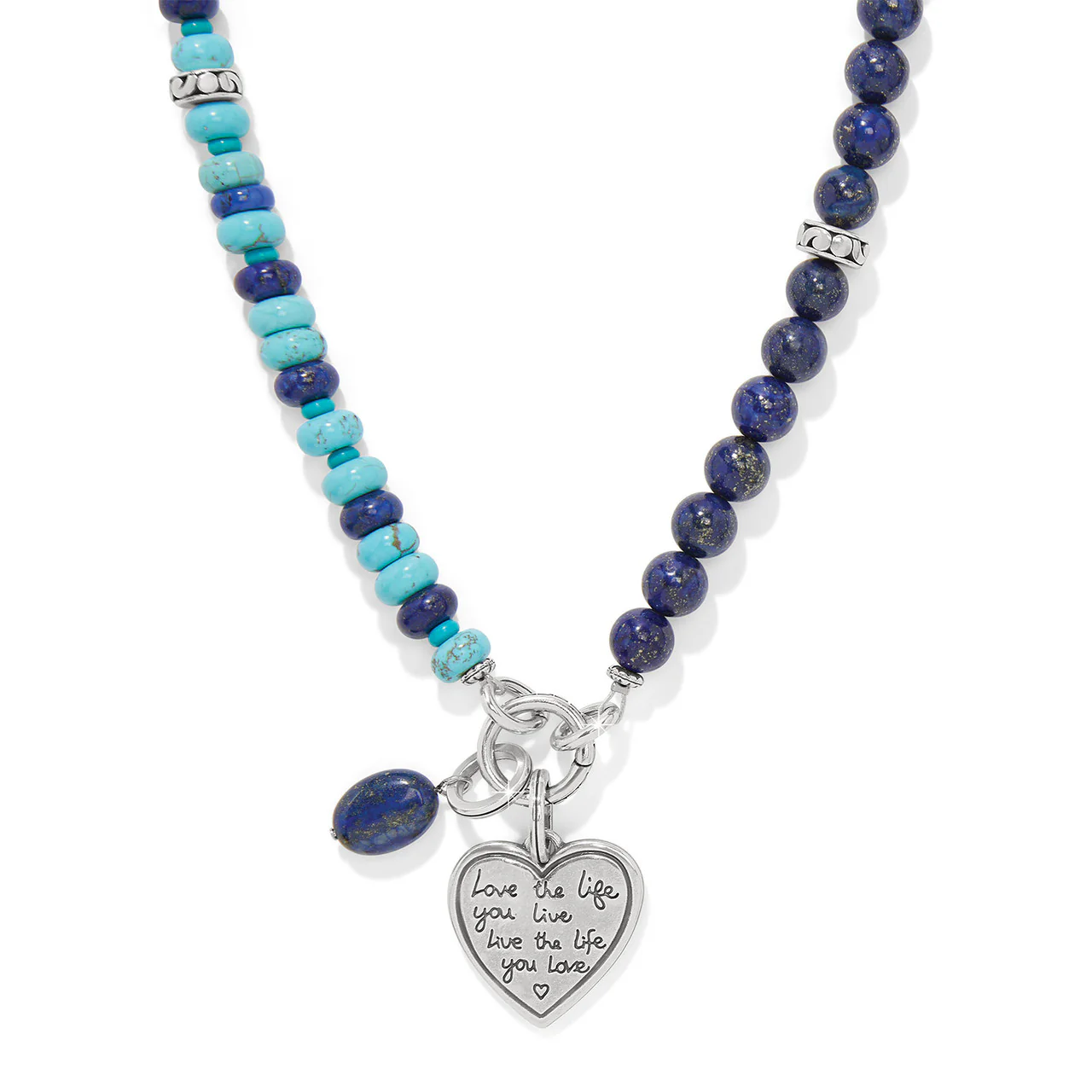 Brighton Token Lapis Turquoise Necklace (SLV) - Image 4