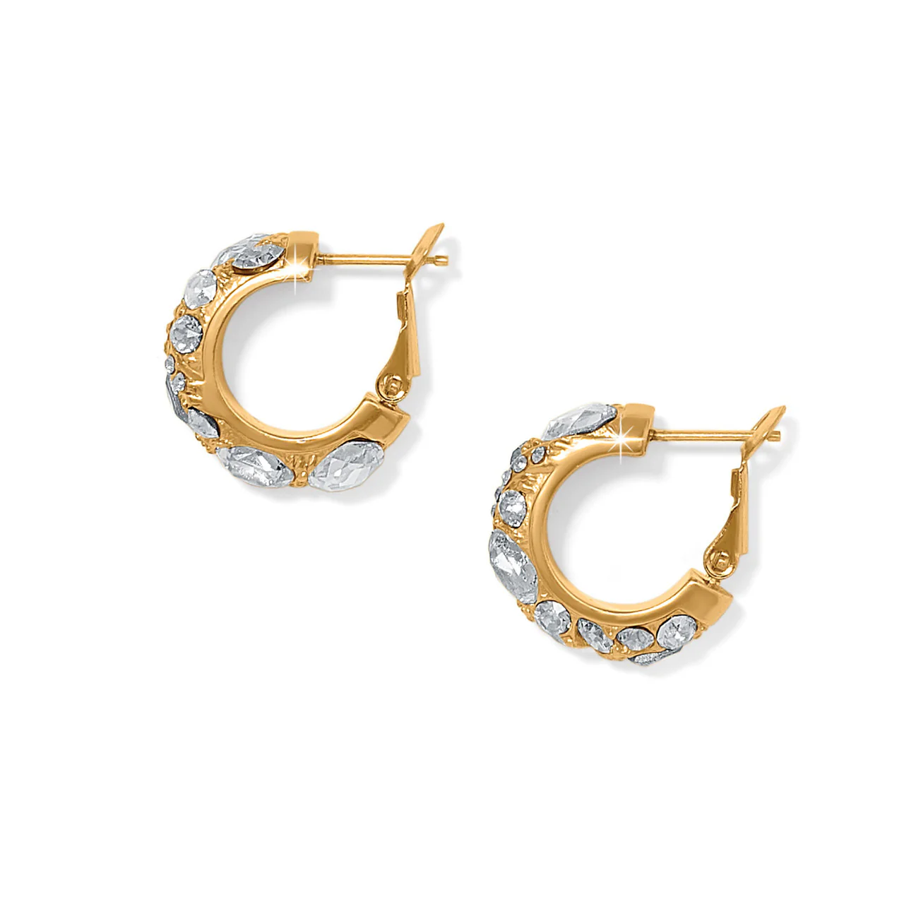 Brighton Trust Your Journey Gold Hoop Earrings - Image 2