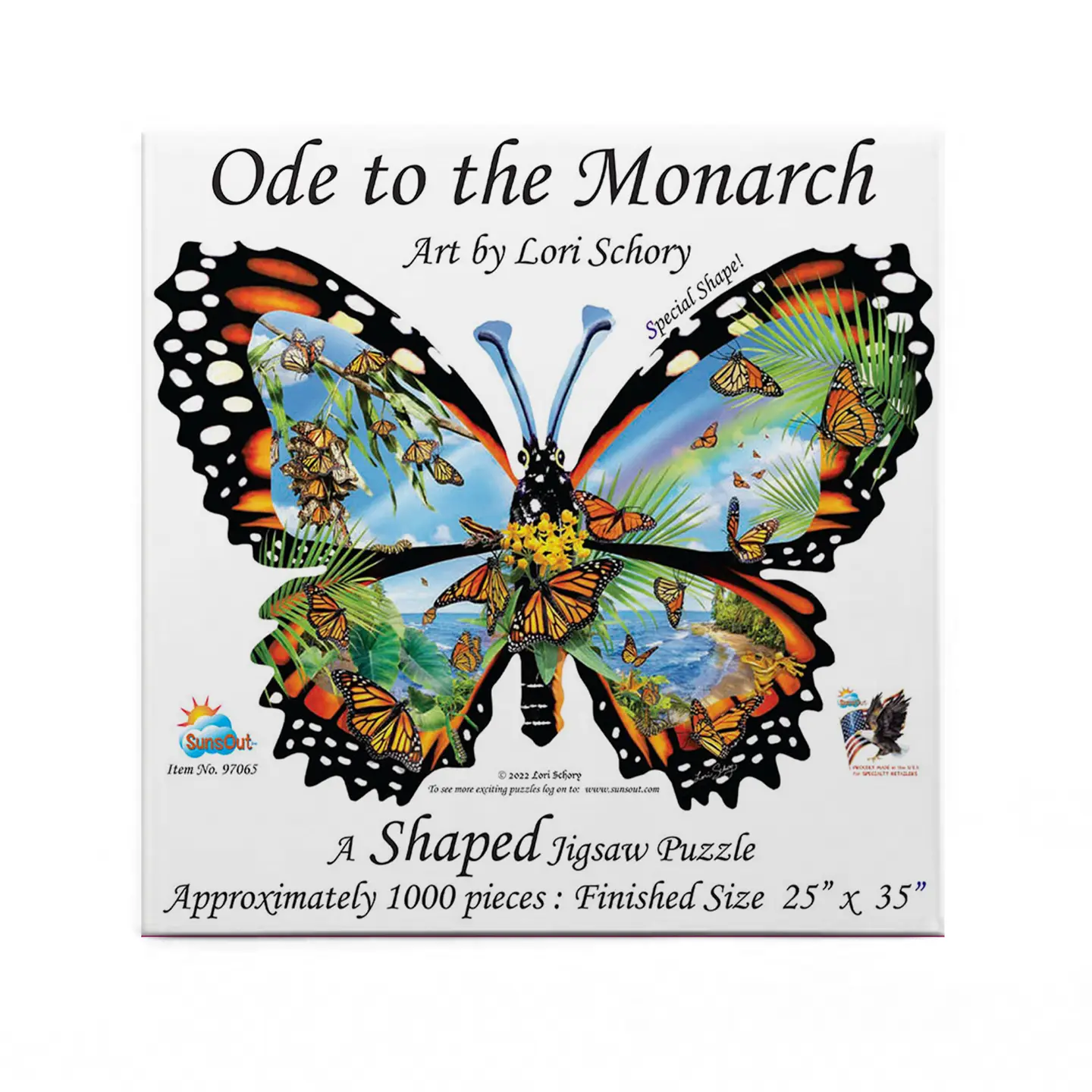 Ode to The Monarch A Special Shape 1000 Piece Jigsaw Puzzle (97035) - Image 2