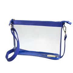 Capri Clear Large Crossbody (CD-CRB-LG-286/ROYALBLUE - Image 2