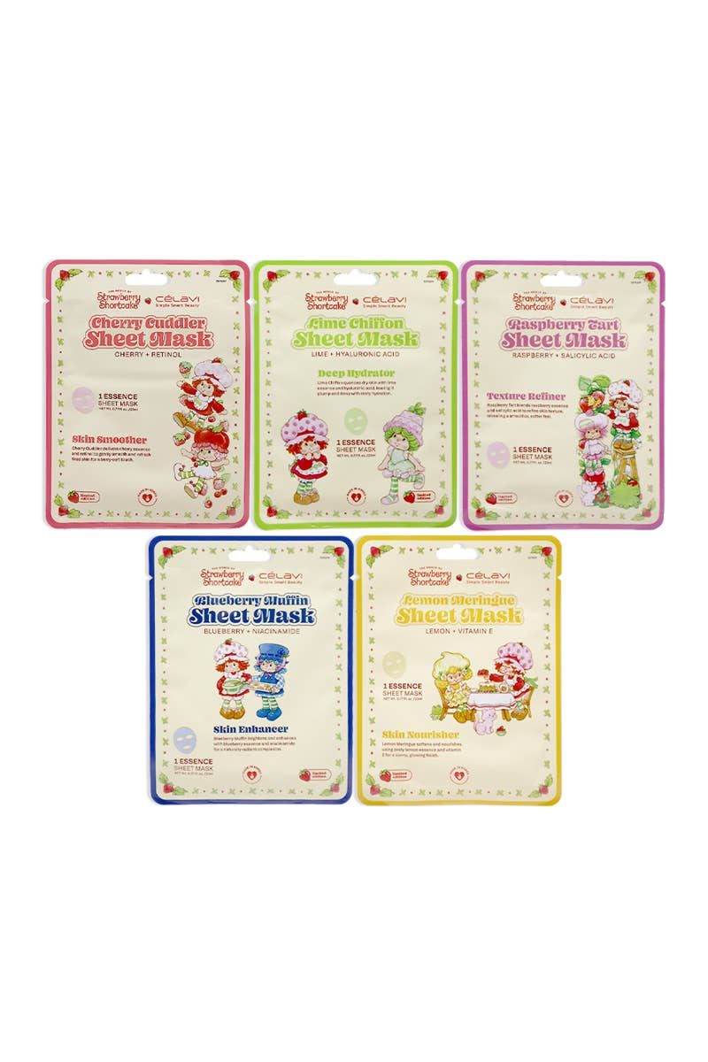 Celavi x Strawberry Shortcake Holiday Sheet Mask Set - Image 2