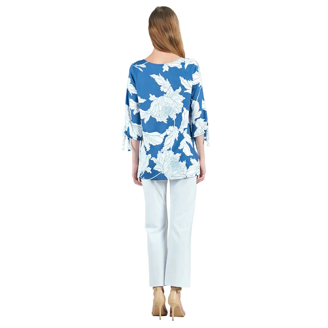 Clara Sun Woo Mum Print Tie Sleeve 3/4 Tunic (TU37P52) - Image 2