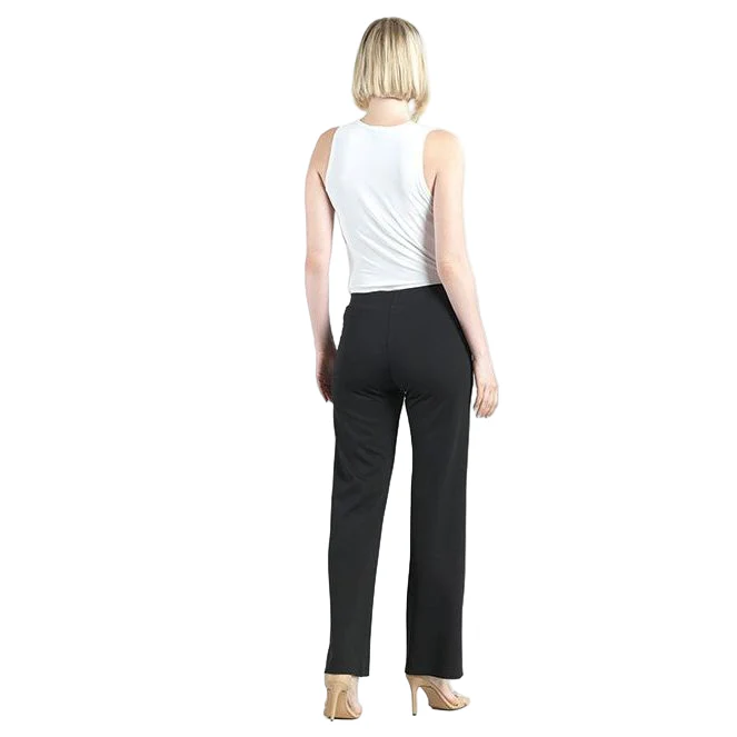 Clara Sun Woo Solid Black Pull On Pant (PT42A) - Image 3