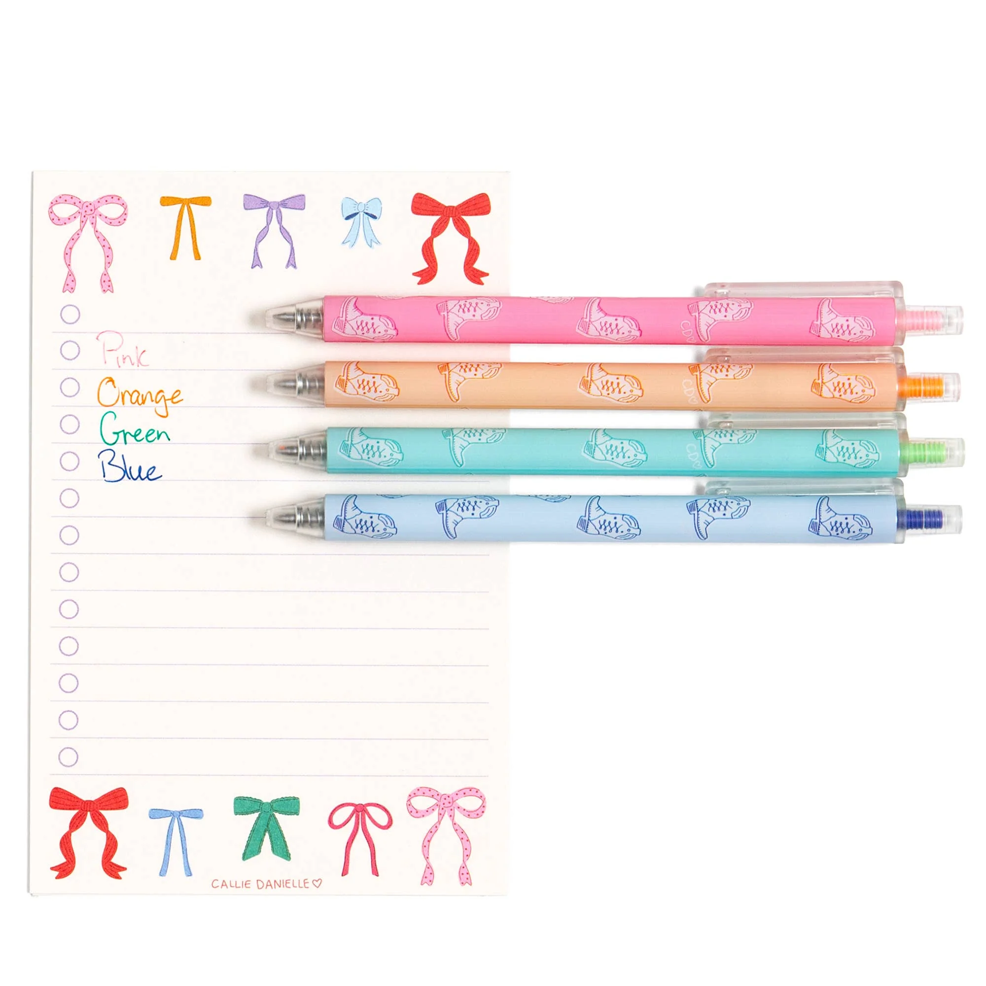 Colorful Western Cowgirl Boots Pen Set - Image 2