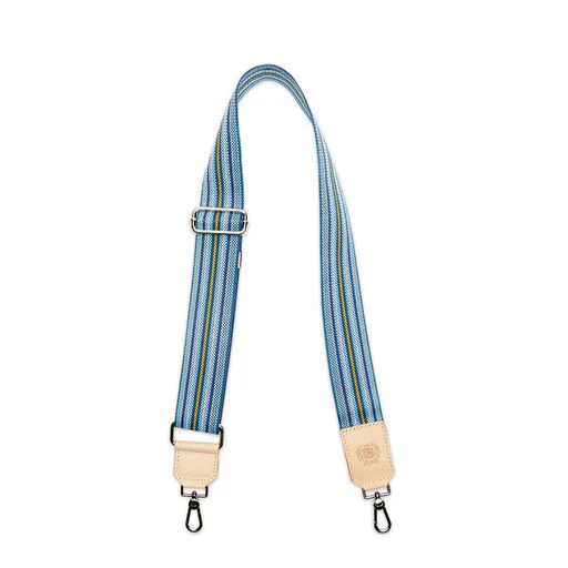 Consuela Chambray Stripe Wide Woven Crossbody Strap - Image 2