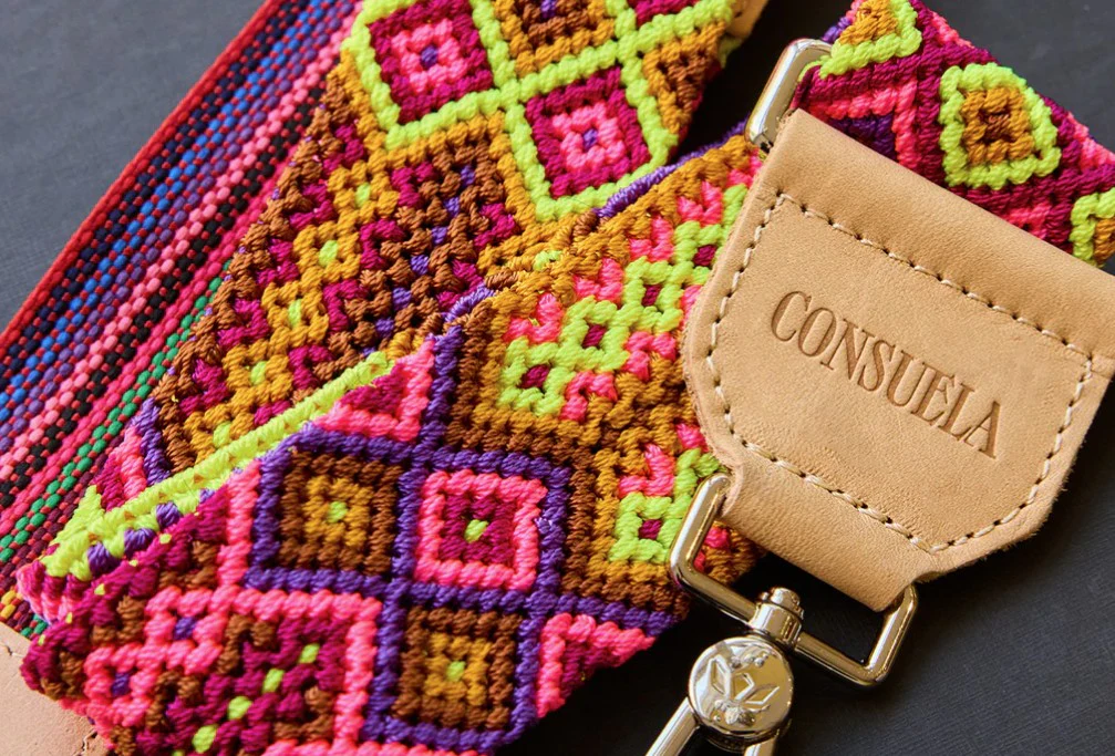 Consuela Bubbles Friendship Bracelet Wide Woven Crossbody Strap (XBSP2094BBLEOS) - Image 3