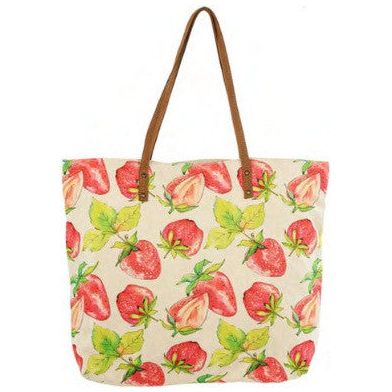 Cott N Curls Strawberries Tote - Image 4