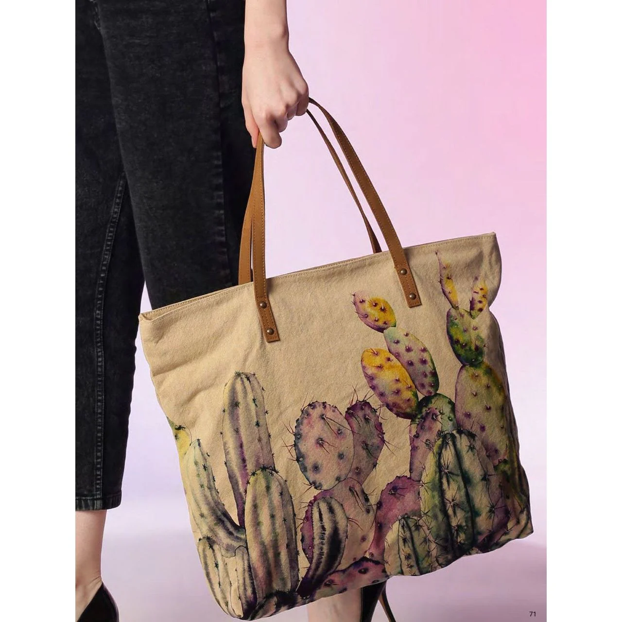 Cott N Curls Cactus Tote (801379) - Image 4