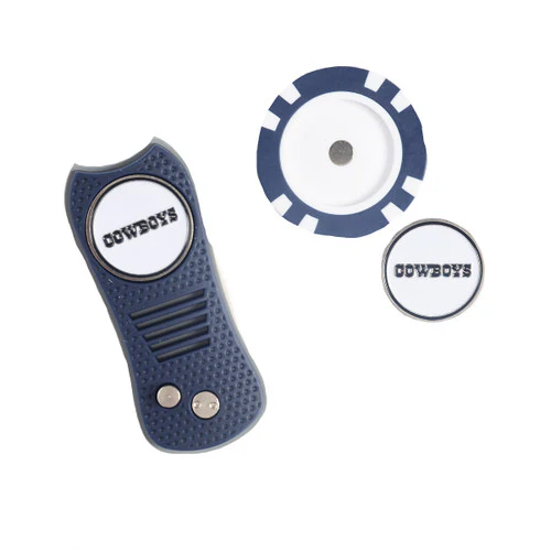 Dallas Cowboy Switchfix & Golf Chip Set (In Tin) Ball Marker with Divot Repair Tool - Image 3