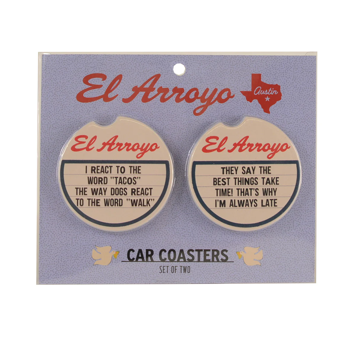 El Arroyo Car Coasters (Set of 2) (Multiple Styles) - Image 2