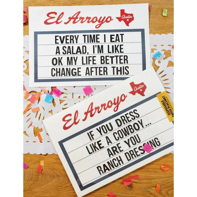 El Arroyo Disposable Placemats (Set of 24) 4 Different Signs - Image 2