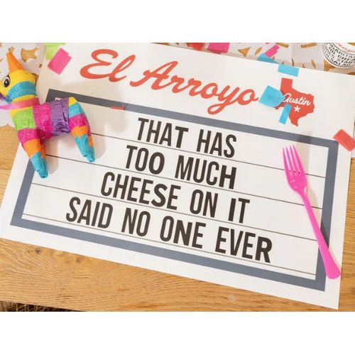 El Arroyo Disposable Placemats (Set of 24) 4 Different Signs - Image 3