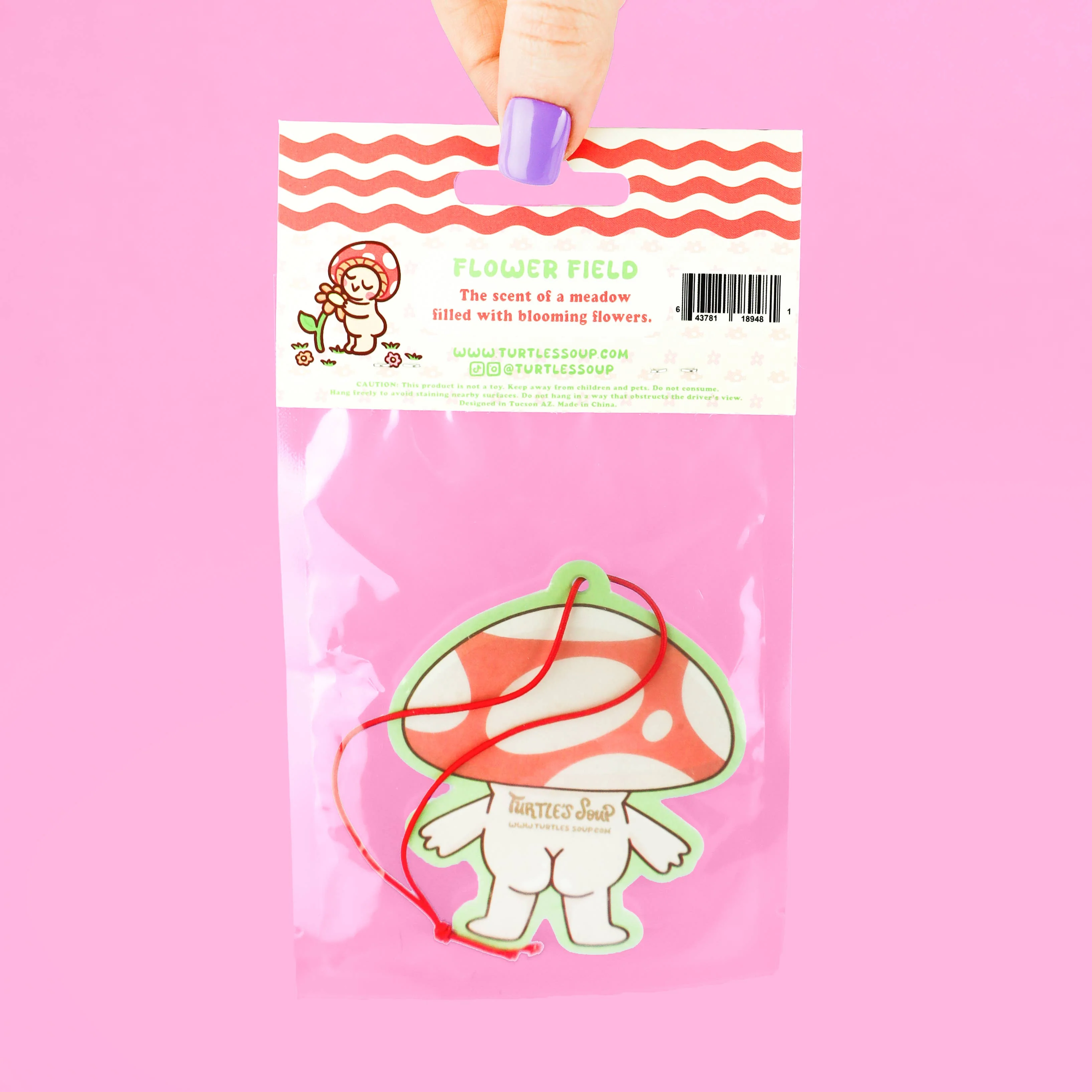 Embarrassed Mushroom Car Vehicle Scented Air Freshener - Image 2