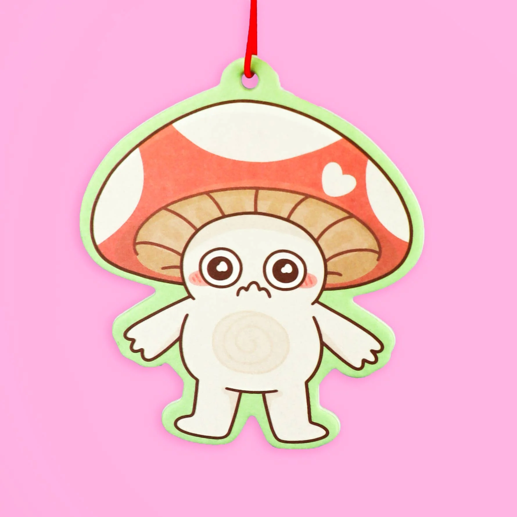 Embarrassed Mushroom Car Vehicle Scented Air Freshener - Image 3