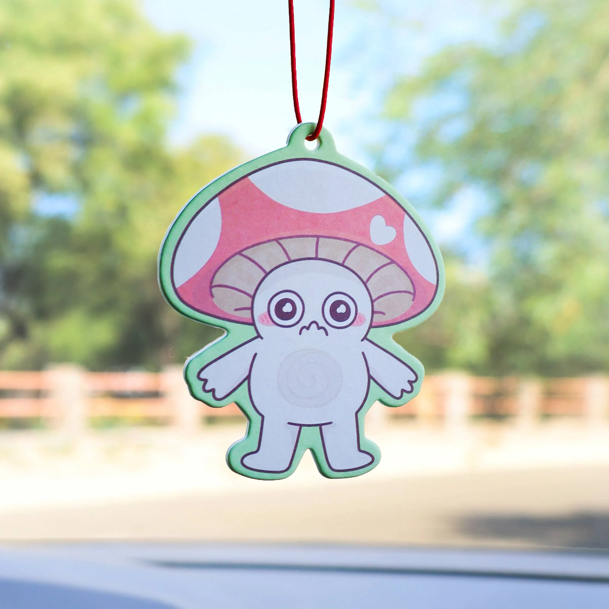 Embarrassed Mushroom Car Vehicle Scented Air Freshener - Image 4