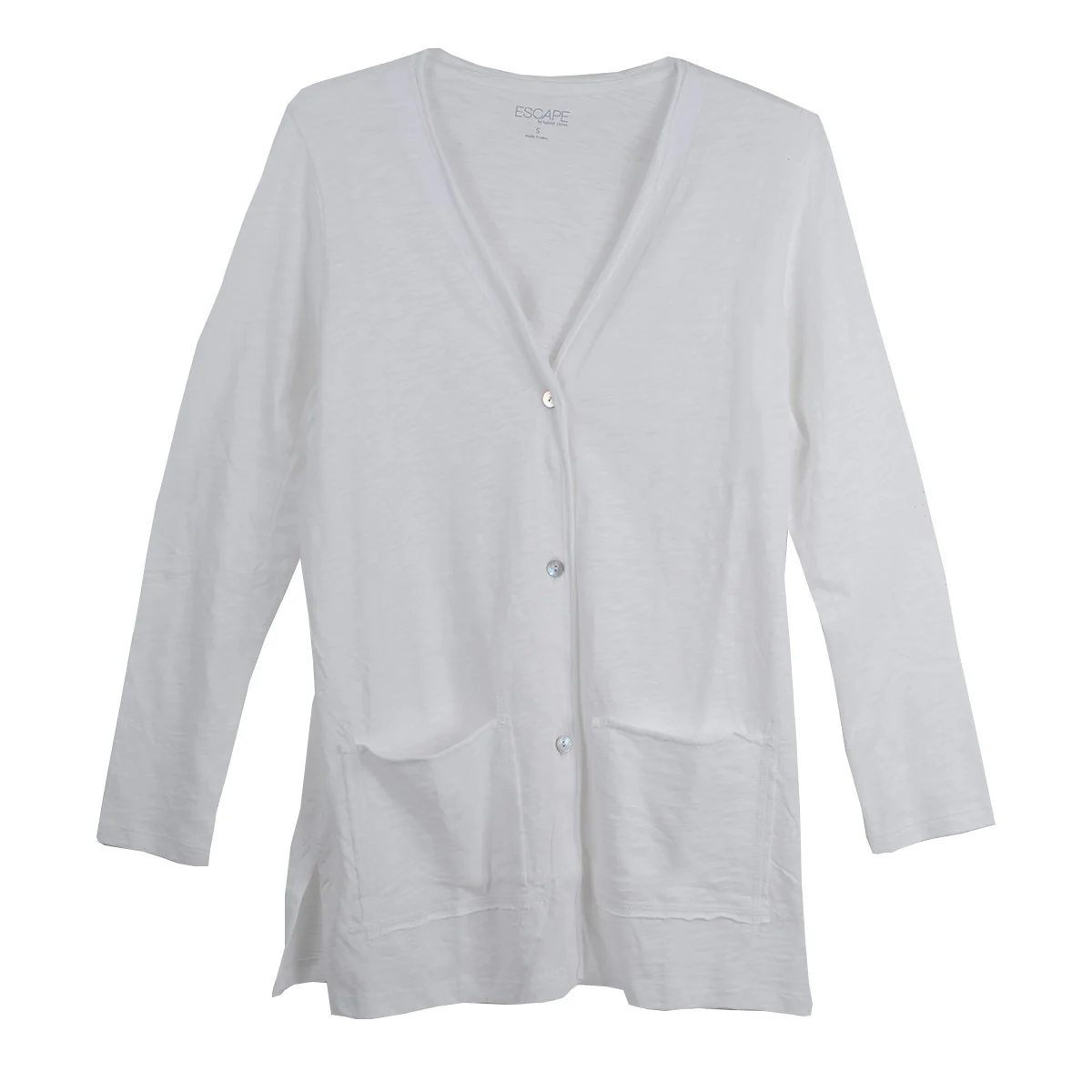 Escape Cotton Roll Front Pocket Cardigan (3 Colors) (10070) - Image 4