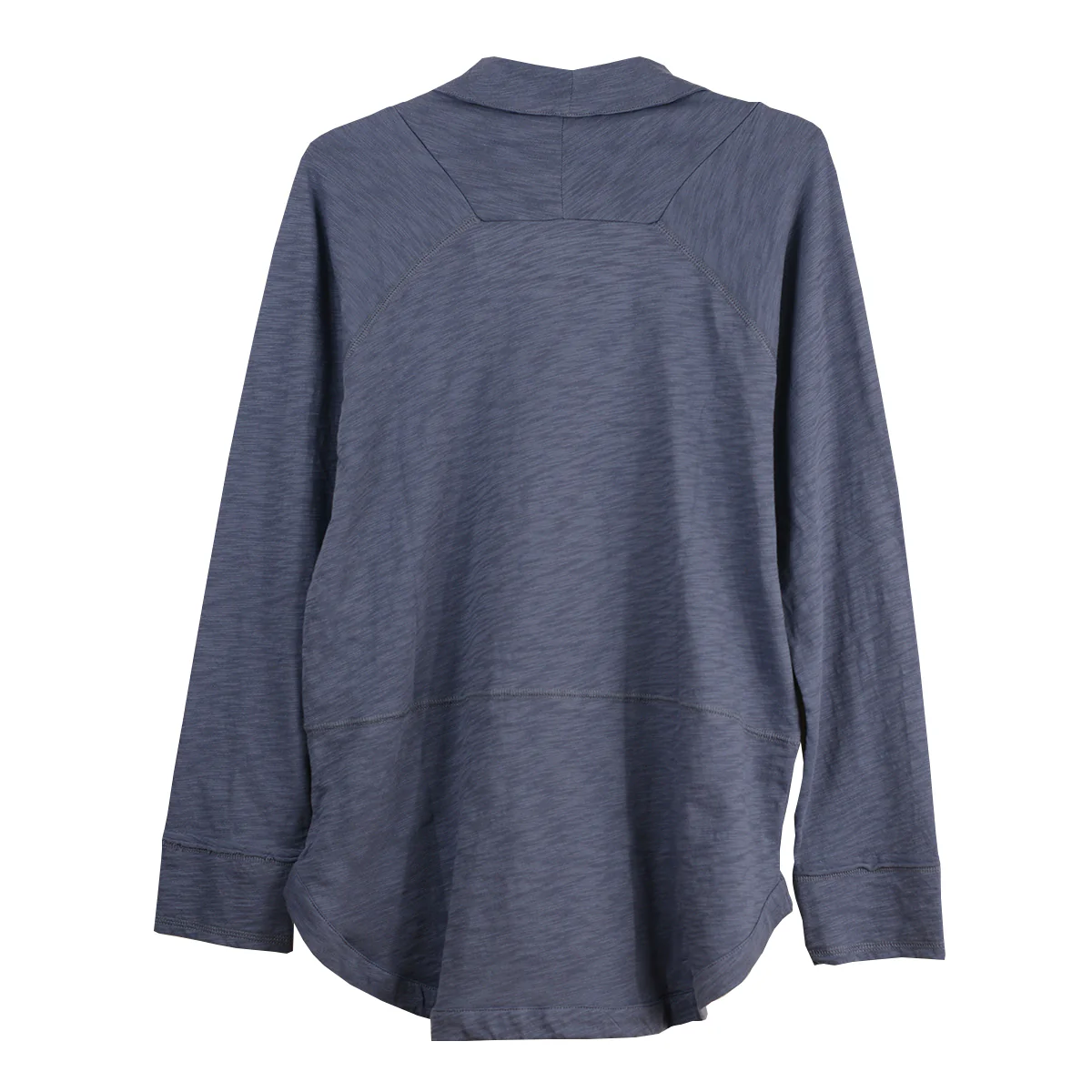 Escape Weekend Cowl Neck Cotton Long Sleeve Solid Tunic (2 Colors) (10032) - Image 3