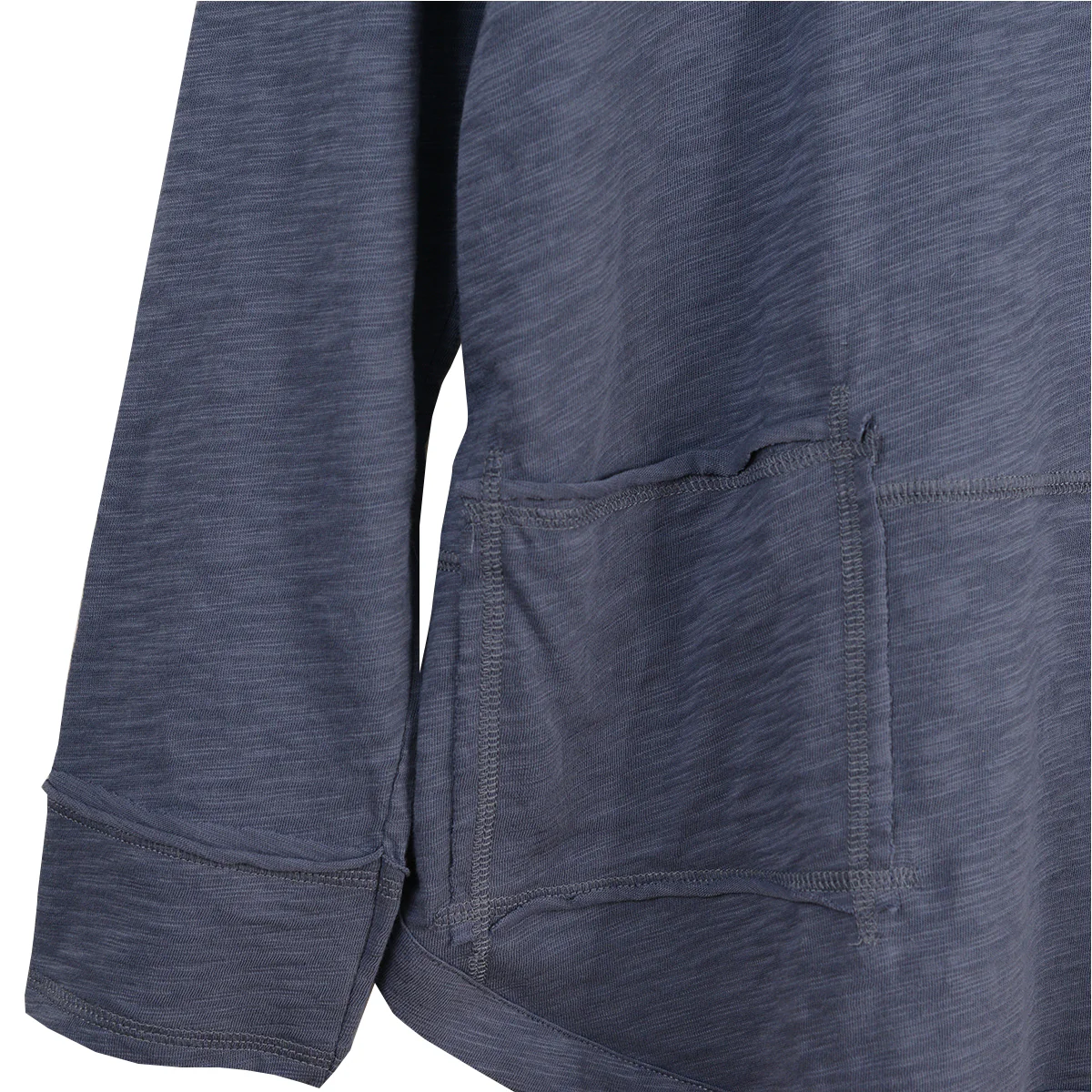 Escape Weekend Cowl Neck Cotton Long Sleeve Solid Tunic (2 Colors) (10032) - Image 4