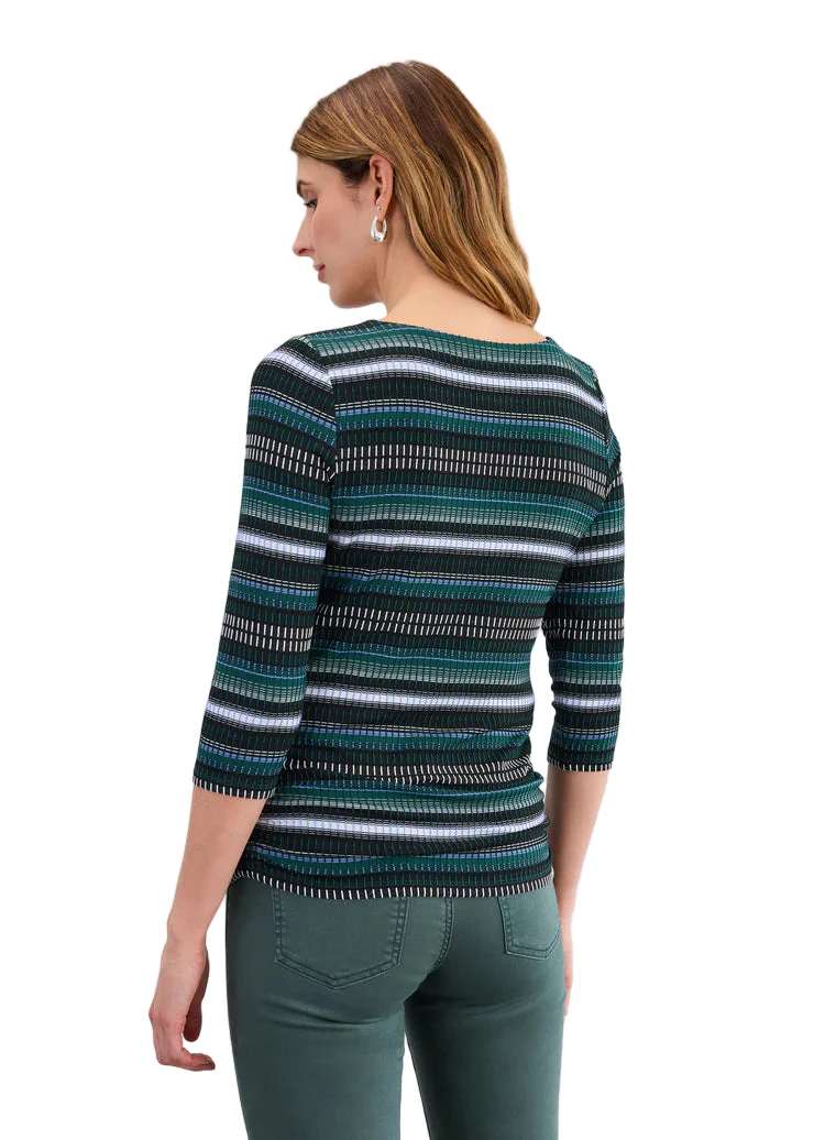 FDJ French Dressing 3/4 Sleeve  Rushed Side Cool Brixton Top (3245109) - Image 2
