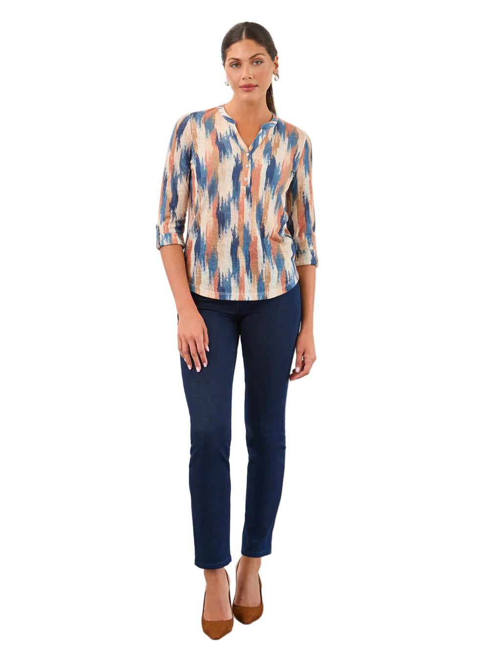FDJ French Dressing Catalyst Henley Long Sleeve Top (3103451) - Image 3
