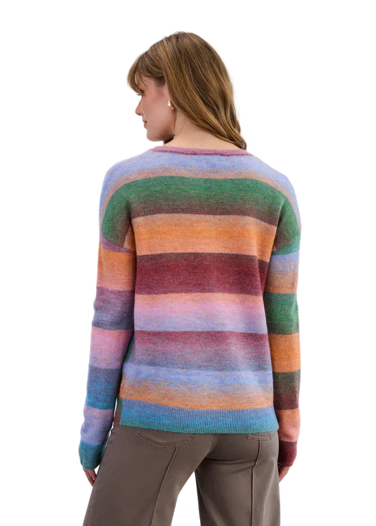 FDJ French Dressing Brixton Spacedye Striped Sweater - Image 2
