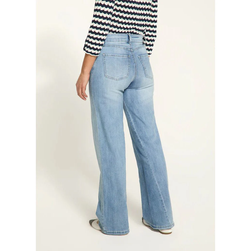 FDJ French Dressing Christina Bow Belt Wide Leg Jean - Image 2
